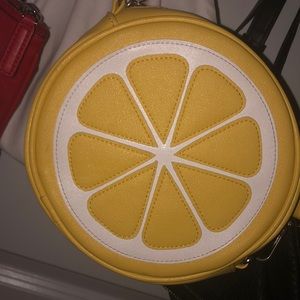 A bright yellow bag